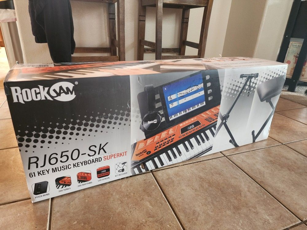 RockJam 61-key Keyboard Super Kit
Unopened/Brand New