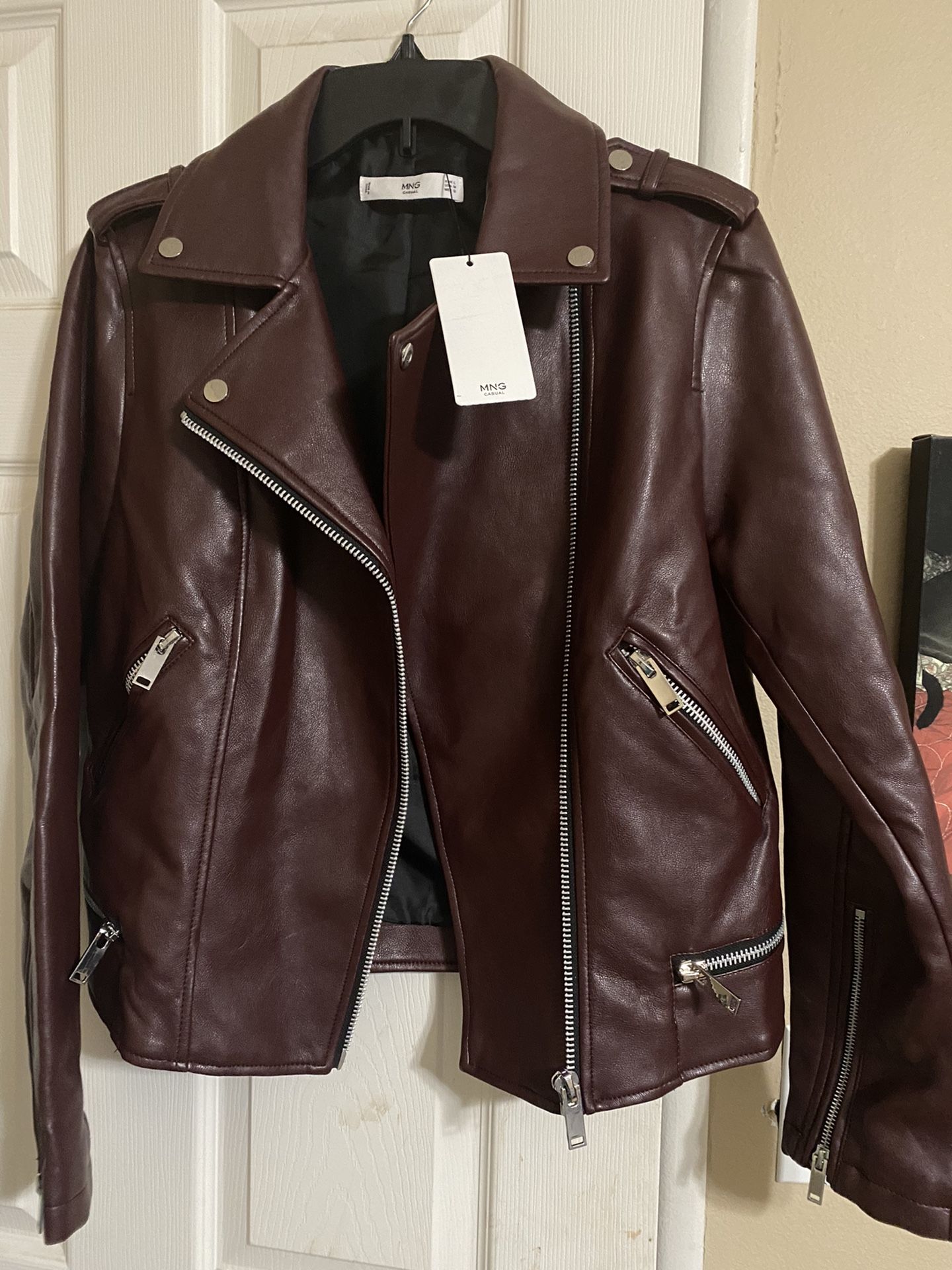 MNG (Mango) leather jacket