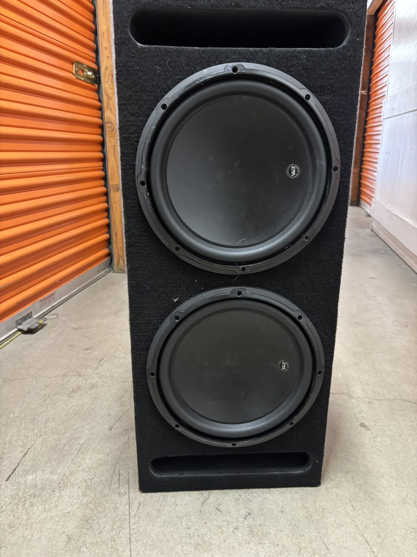 (2)jl Audio 12 Inch Subs In A Box W3-v3-2