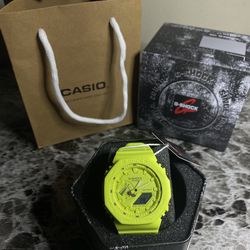 GREEN GSHOCK GA2100