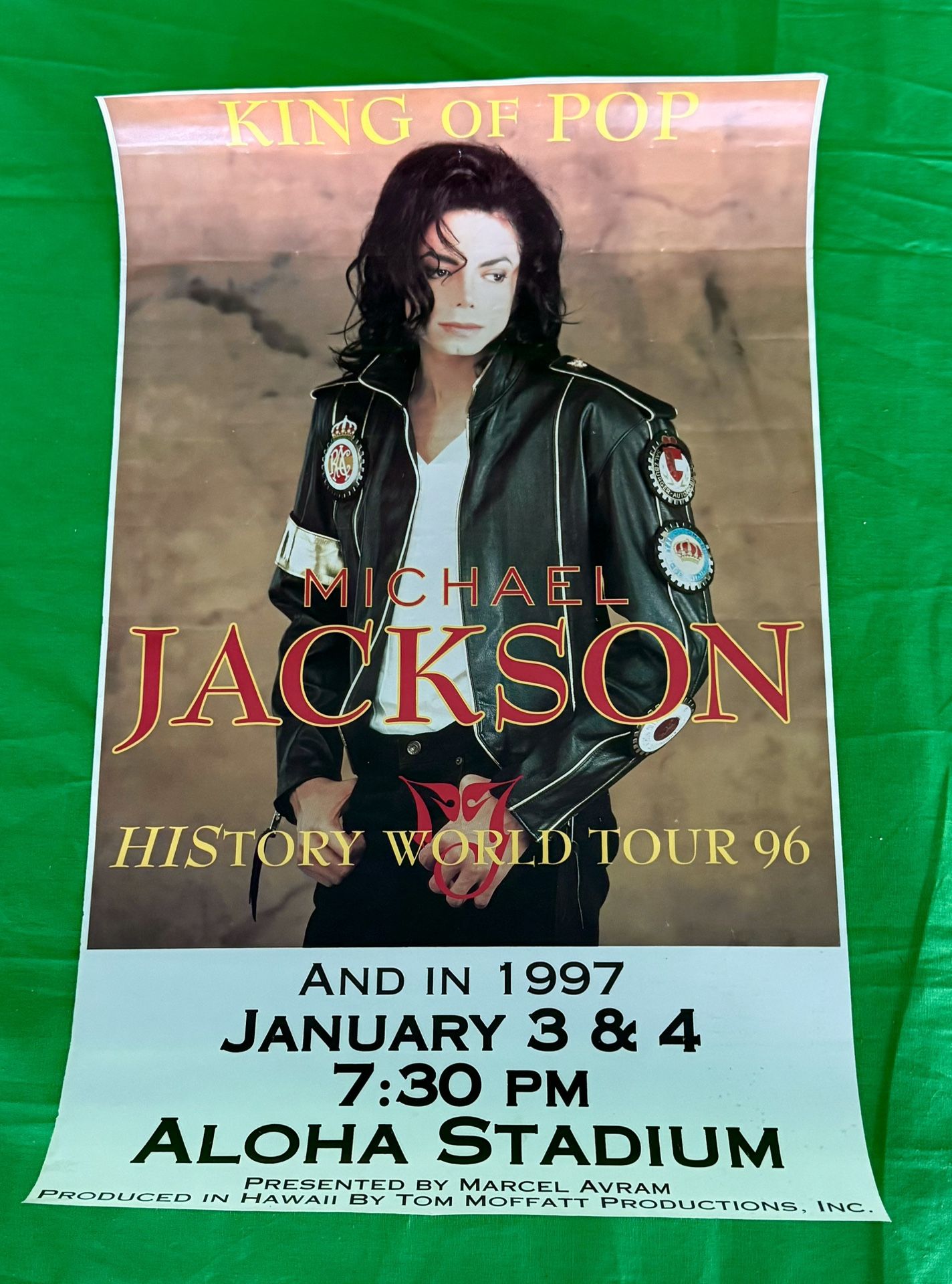 Michael Jackson HIStory World Tour 1996/1997 concert poster