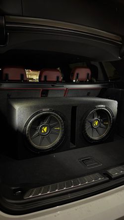 Kicker CompC Dual 12” Subwoofers with Ported Box
