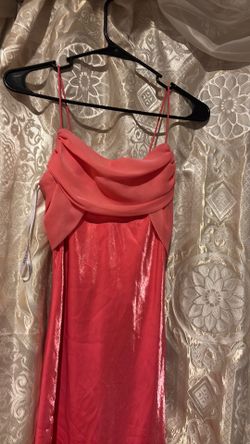 Salmon color silk dress size 6p