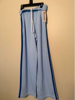 No Boundaries Blue Track Sweatpant Wide Leg size XXS New