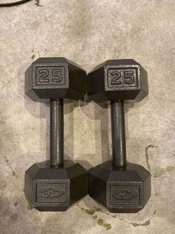 Set of 25lbs weights $150