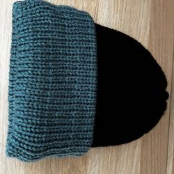 Hand knitted beanie