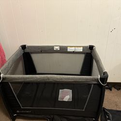 Playpen with bassinet and changing table