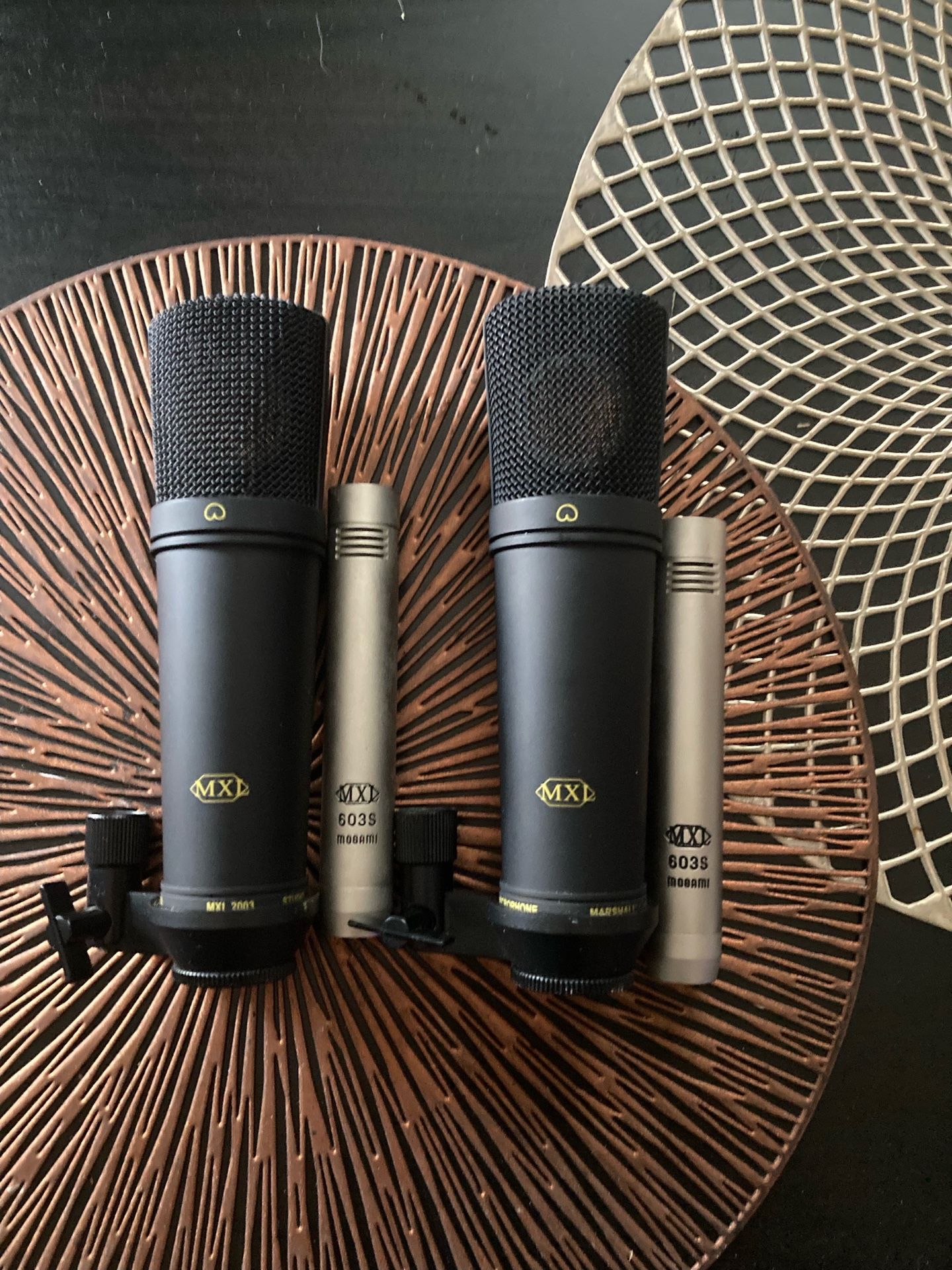 4 MXL Condenser Mics