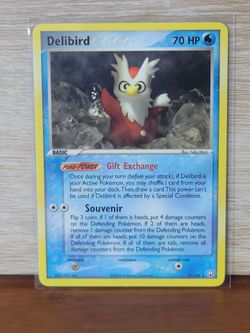 Delibird (21/109) from the EX Team Rocket Returns set, released in 2004. Pokémon TCG Card
