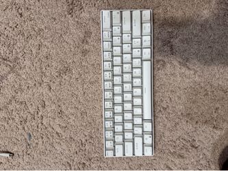 RK ROYAL KLUDGE RK61 Wired 60% Mechanical Gaming Keyboard Programmable QMK/VIA RGB Backlit 61 Keys Ultra-Compact Hot Swappable Blue Switch White