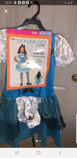 Alice wonderland girls costume