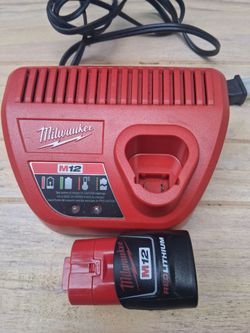 Milwaukee M12 Battery and Charger