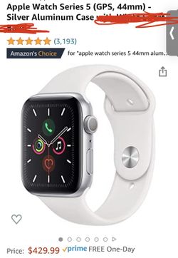 Apple Watch Series 5 (GPS, 44mm) - Silver Aluminum Case