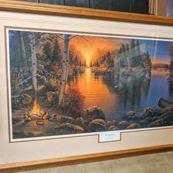 Framed Print Tranquility by Derk Hansen