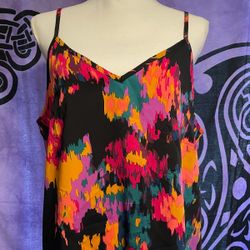 Multi Color Tank Top Blouse XL