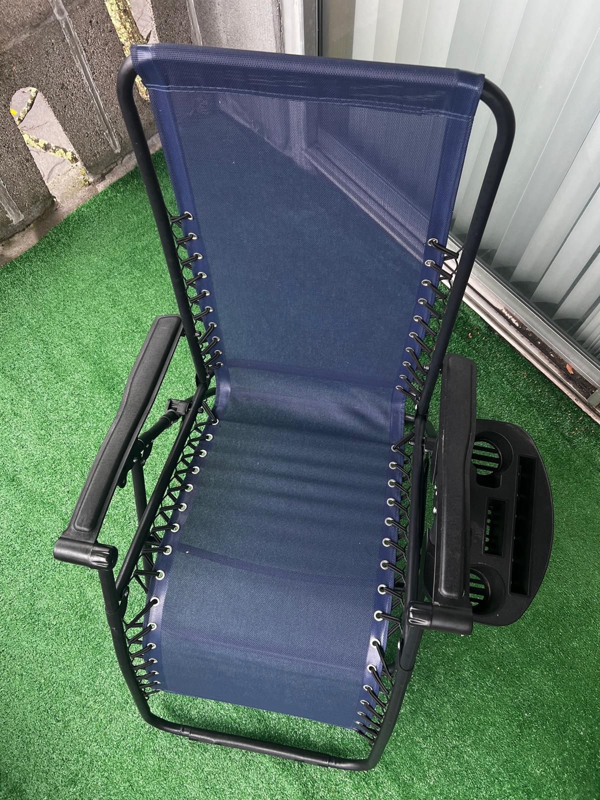 Set Of 2 Chair Recliners w/ Cup Holder Trays