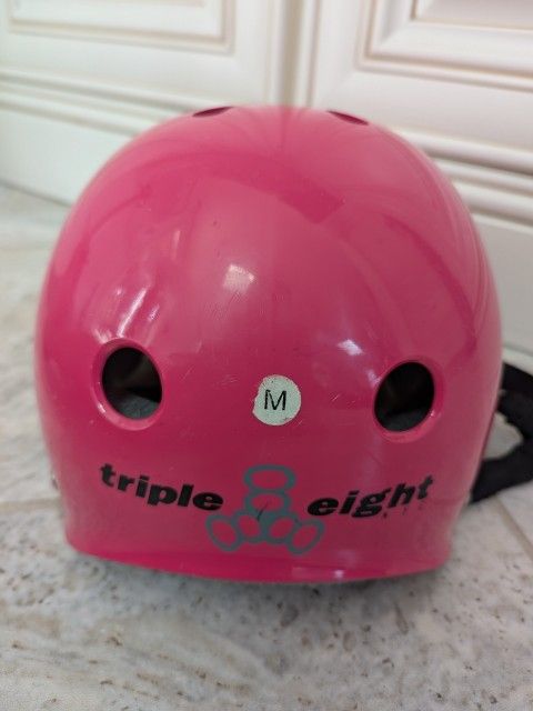 Triple Eight Pink Kids Skate/Bike Helmet, size Medium