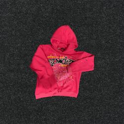 Pink V2 Sp5der Hoodie (Medium)