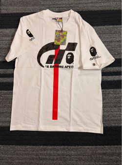 Bape X Gran Turismo white tee S,M,L,XL