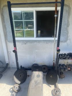 Squat rack or bench