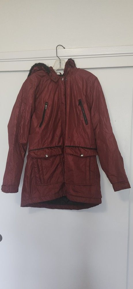 Red Rain Coat