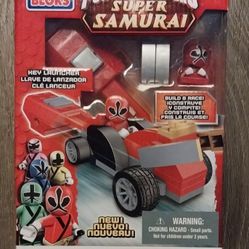 Mega Bloks Power Rangers Samurai Red Pocket Racer