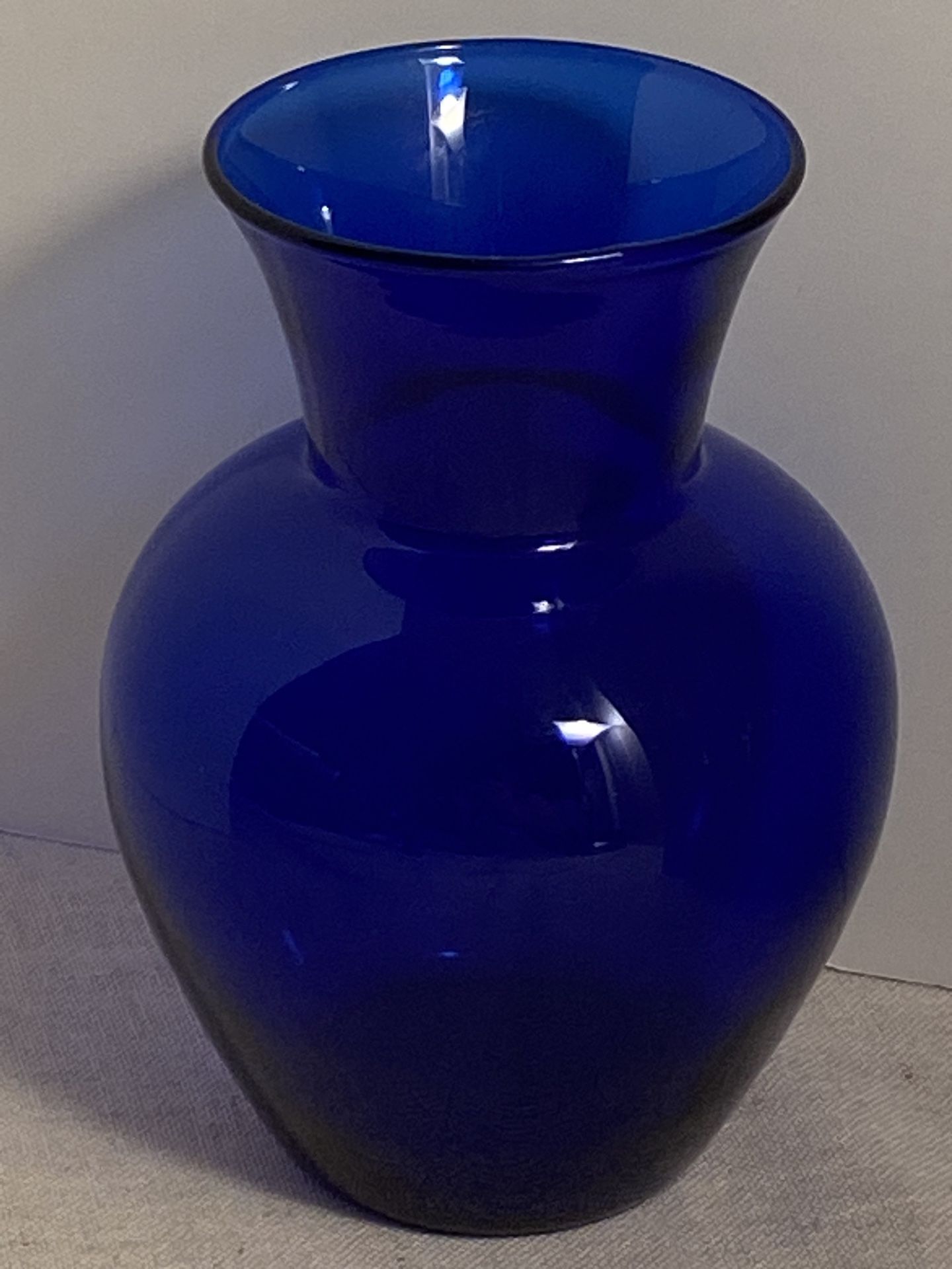 Vintage cobalt blue Glass Vase
