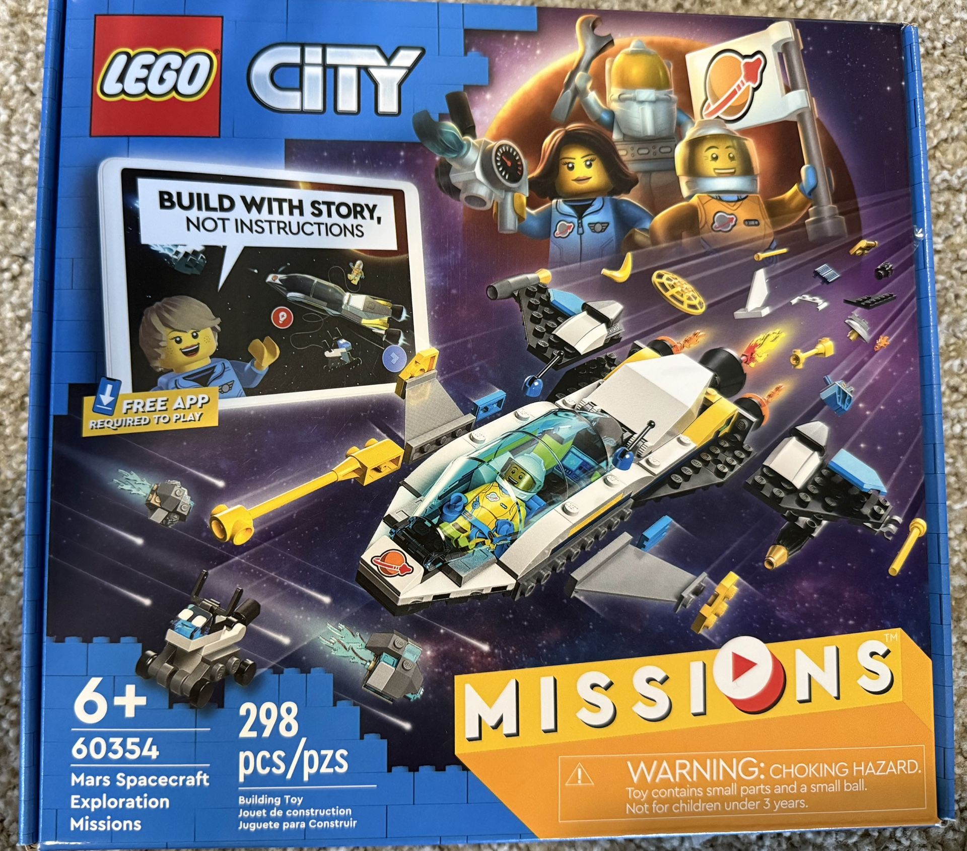 LEGO City Mars Spacecraft – 298 pcs, Age 6+