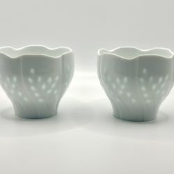 Dansk, Porcelain Willow Votive Candle Holder, Tea Light, Vintage 