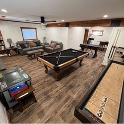 Pool Table & Shuffle Board (Black) Free Delivery & Set Up 
