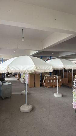 Umbrella with fancy fringe