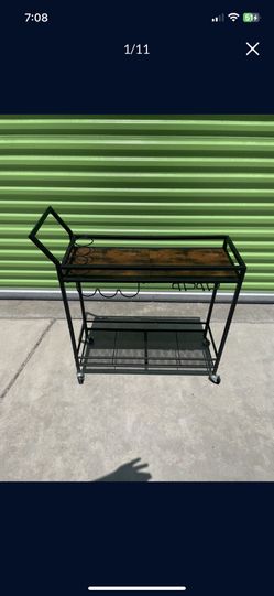 Wine bar cart
