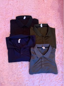 4 men’s collared shirts