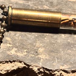 “Roulette” Series : Handmade Pendant .38 special (limited edition) Palo Santo