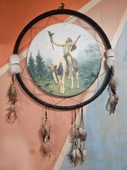 Large Native American Dream Catcher Wall Decor