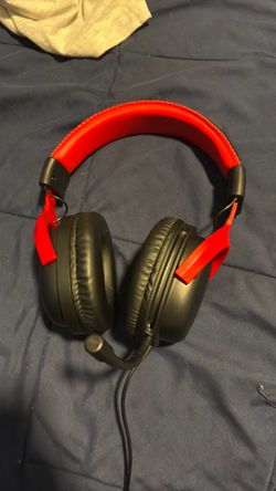 Wired Gaming Headset Black and Red