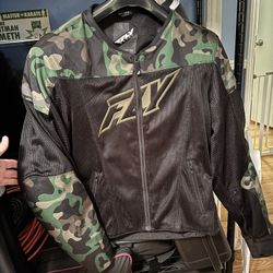 Fly Racing Camo Mesh Riding Jacket M