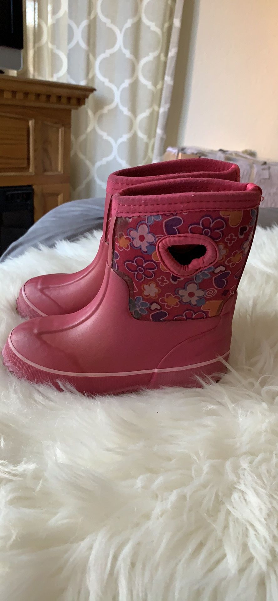 Toddler girl rain boots size 11/12