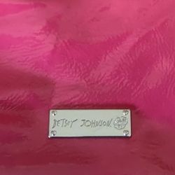 Betsy Johnson Tote Bag-Hot Pink -large