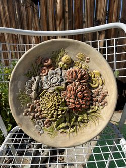 Vintage Chalkware Wall Decor 