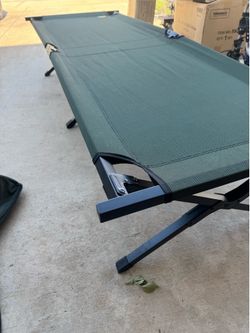 Pair of Bass Pro Shops Camping Cots (x2) with Carry Bags