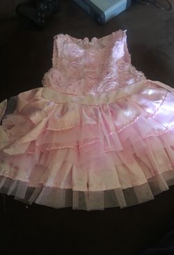 Pink flower dress