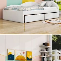 NEW White Daybed With Storage - Twin 