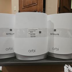 ☆6 Units☆NETGEAR Orbi Whole Home Tri-Band WiFi 6 Mesh WiFi Satellite (RBS750)