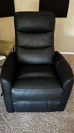 Black Leather Recliner Chair