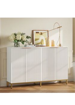 Fluted Buffet Sideboard Cabinet