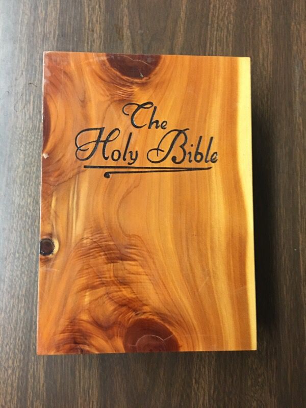Bible wood box antique