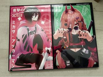 Anime posters framed