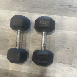 30 Pound dumbbells set of 2 first come first serve