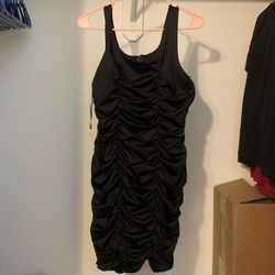 Scrunched Black H&M Dress 